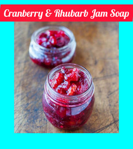 Cranberry & Rhubarb Jam Soap